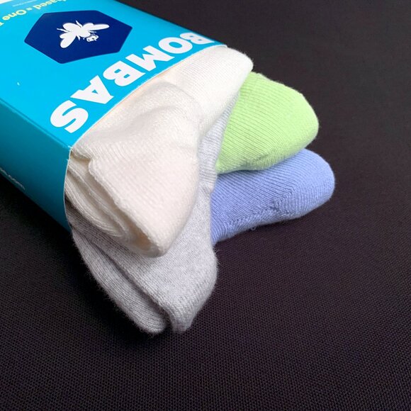 BOMBAS 4 Pairs Cotton Micro Honeycomb Midweight Ultra Stretch Socks MEDIUM NWT - Picture 4 of 7